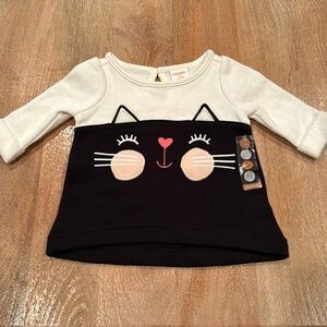 GYMBOREE • 0-3 months • kitty top